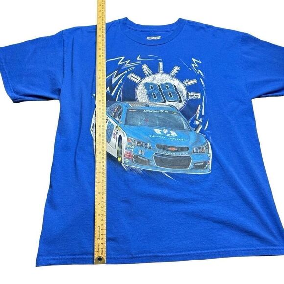 NASCAR Dale Earnhardt Jr Mens XL T Shirt Blue Racing Nationwide 88 - Picture 8 of 9